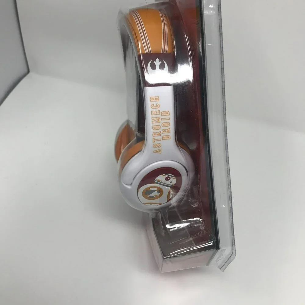 Disney Star Wars BB-8 White and Orange Headphones Volume Reduced - Picture 4 of 5